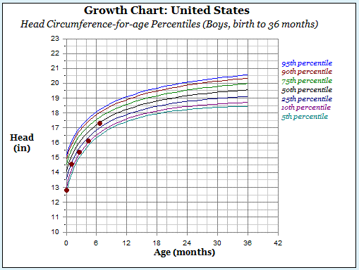 Baby Head Growth Chart