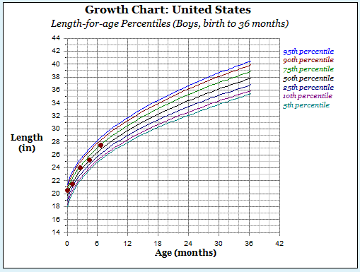 6 Month Growth Chart